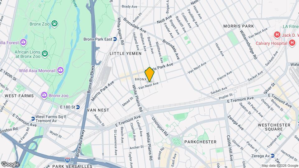 753 Van Nest Ave, Unit Apt 3 Map and Location Details