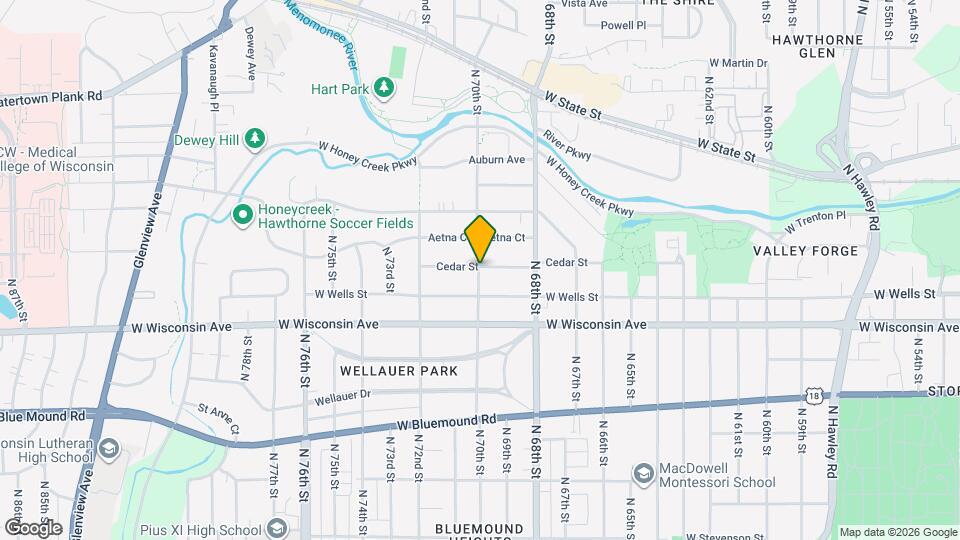 834 N 70th St Map and Location Details