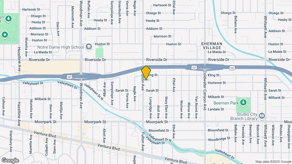 4636 Fulton Ave Map and Location Details