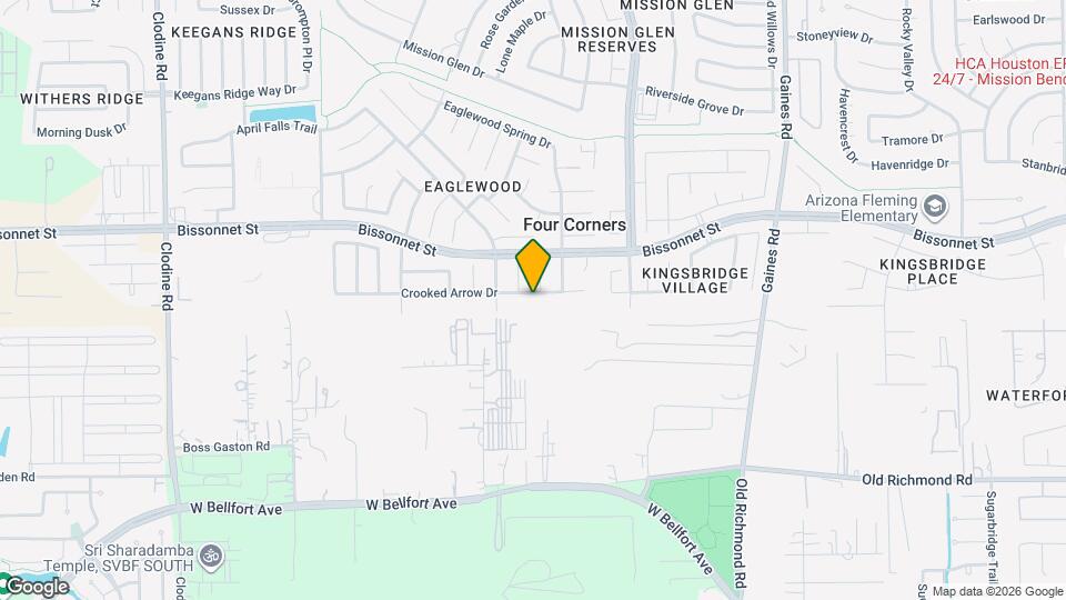 15831 Crooked Arrow Dr Map and Location Details