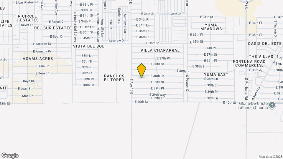 10164 E 39th St Map and Location Details