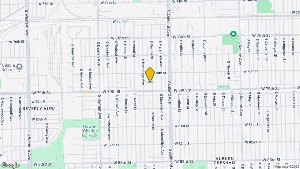 7838 S Paulina St Map and Location Details