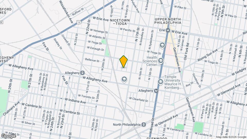 3307 N 18th St Map and Location Details