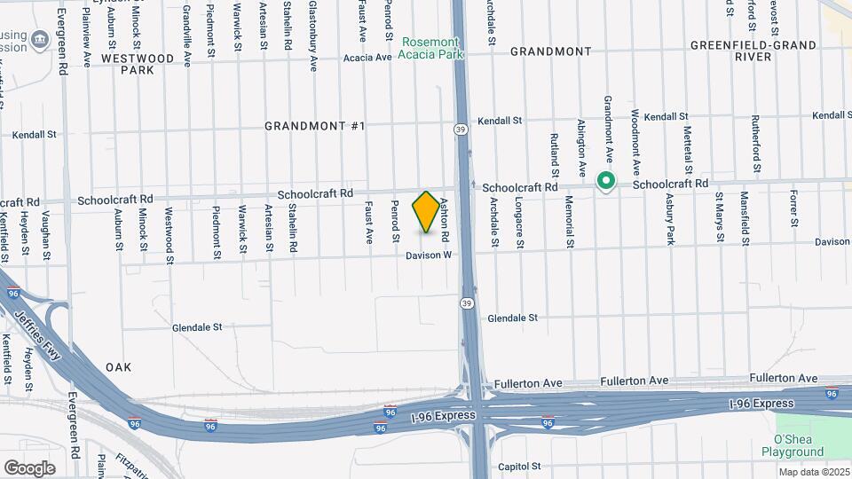 13538 Rosemont Ave Map and Location Details