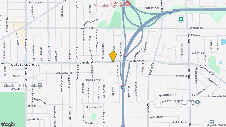 845 Cleveland Dr Map and Location Details