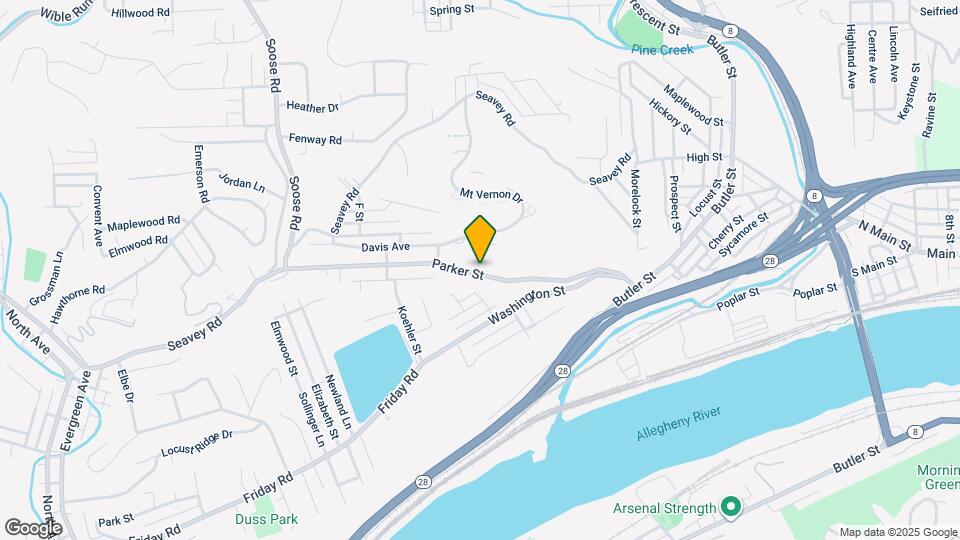 134 Parker St Mapa y Detalles de la Ubicación