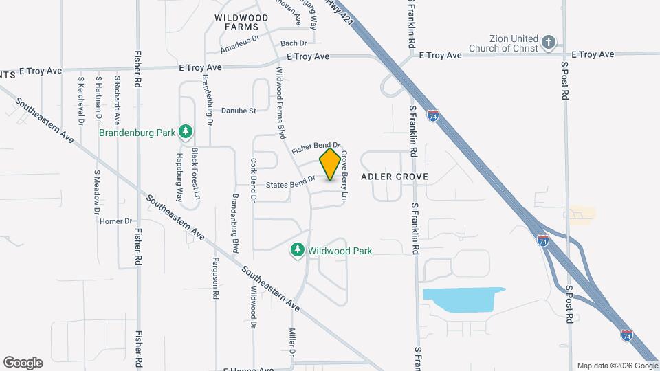 8114 Grove Berry Dr Map and Location Details