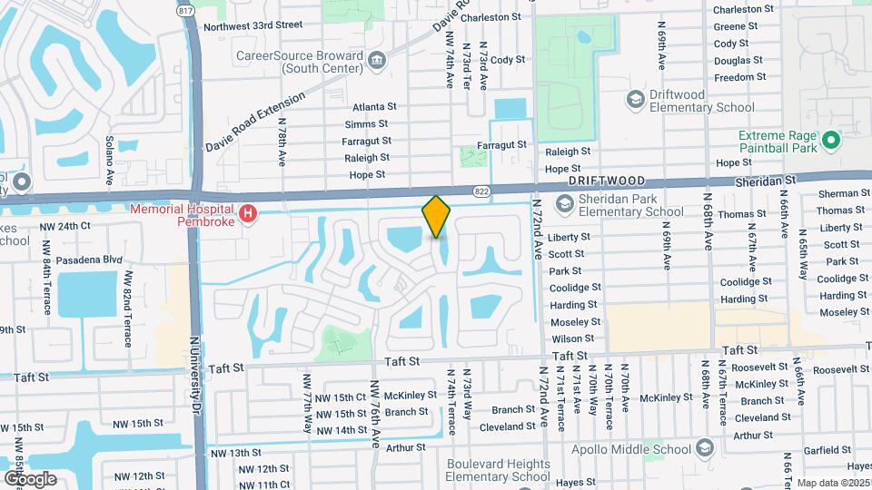2187 NW 74th Way Map and Location Details
