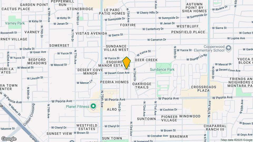 7312 W Desert Cove Ave Map and Location Details