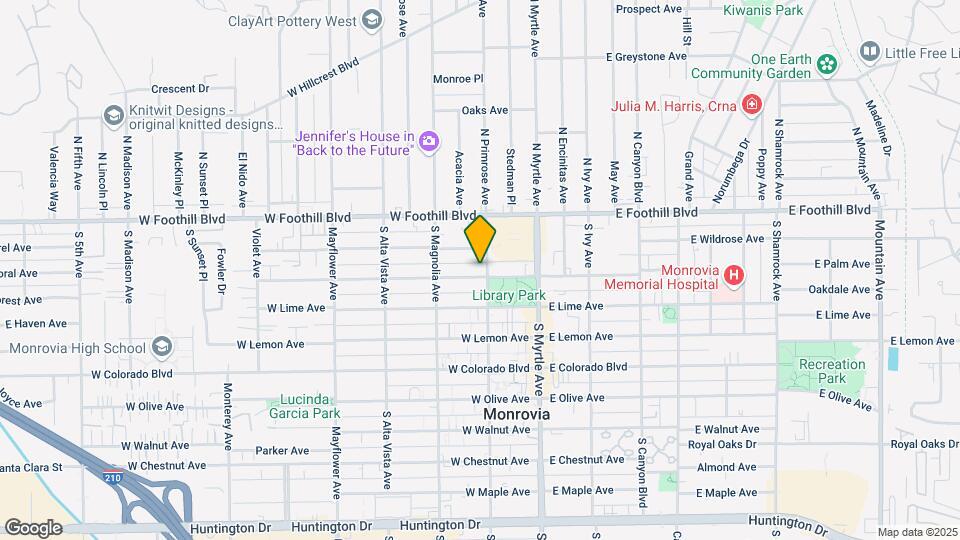 229 S Primrose Ave Map and Location Details