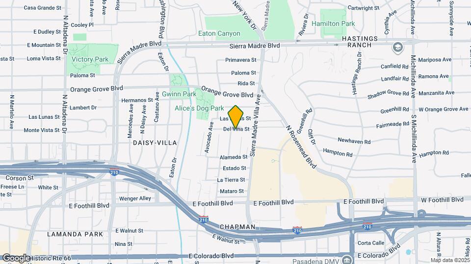 3240 Del Vina St Map and Location Details