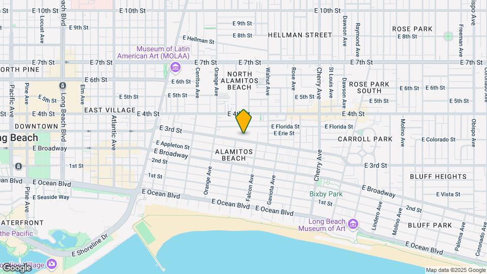 1401 E 3rd St Mapa y Detalles de la Ubicación
