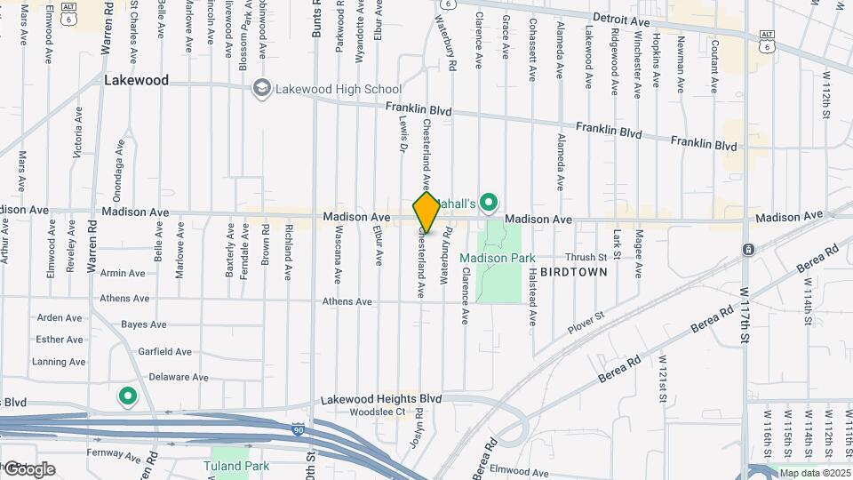 2027 Chesterland Ave, Unit Up Mapa y Detalles de la Ubicación