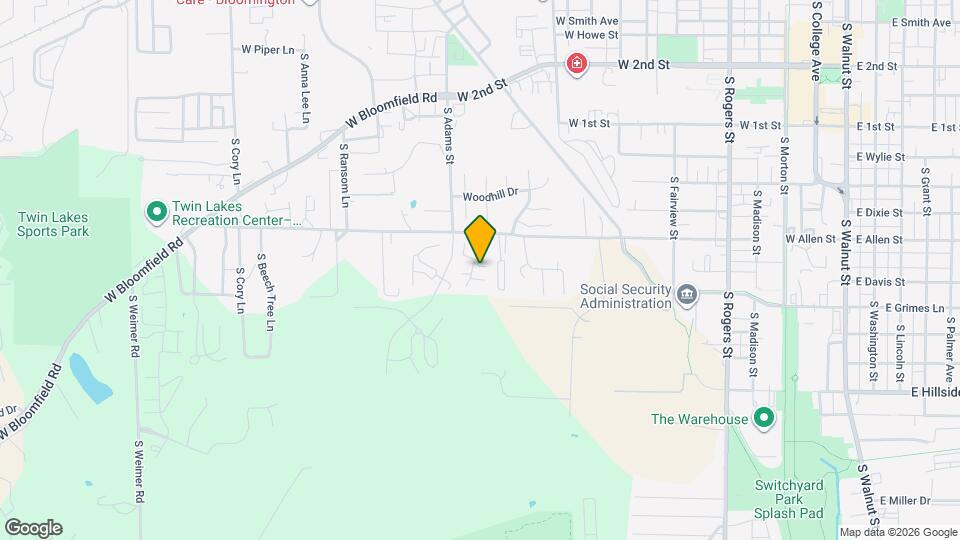 1427 W Allen St Map and Location Details