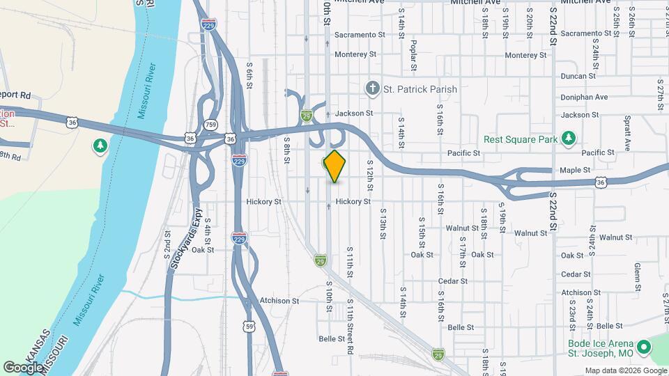 2219 S 10th St Map and Location Details