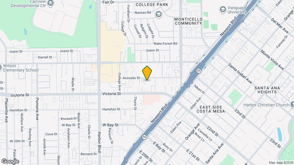 307 Avocado St Map and Location Details