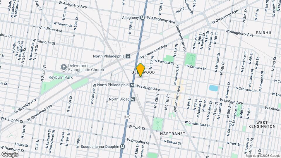 1332 W Silver St Map and Location Details