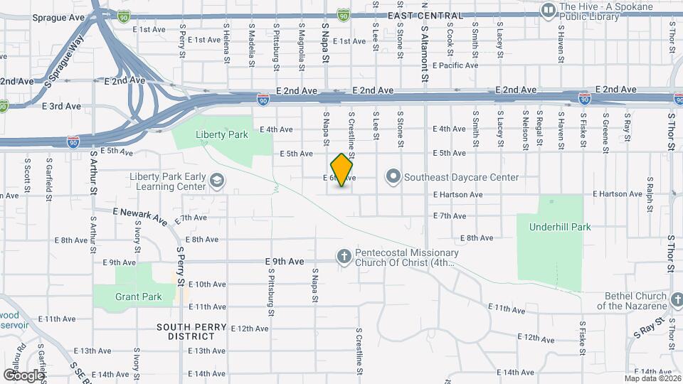 2017 E Hartson Ave Map and Location Details