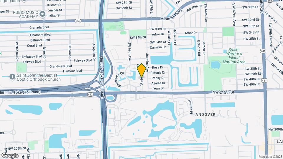 6822 SW 39th St Map and Location Details
