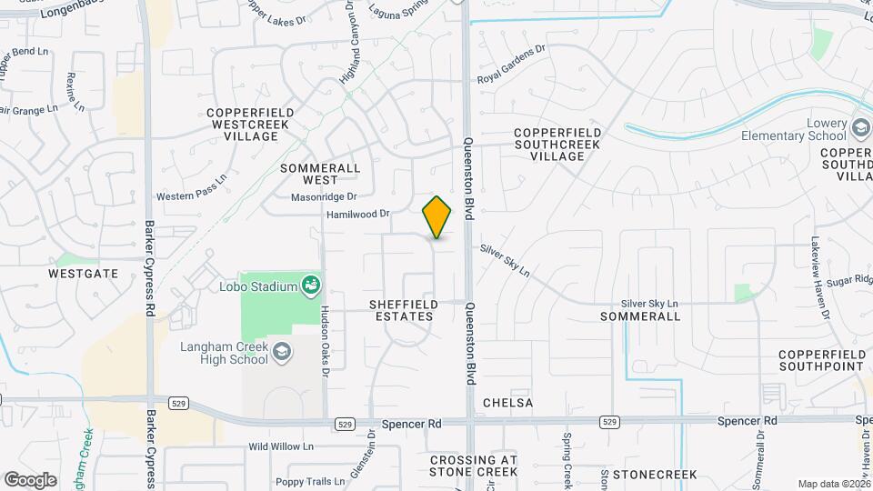 17126 Sheffield Knoll Ln Mapa y Detalles de la Ubicación