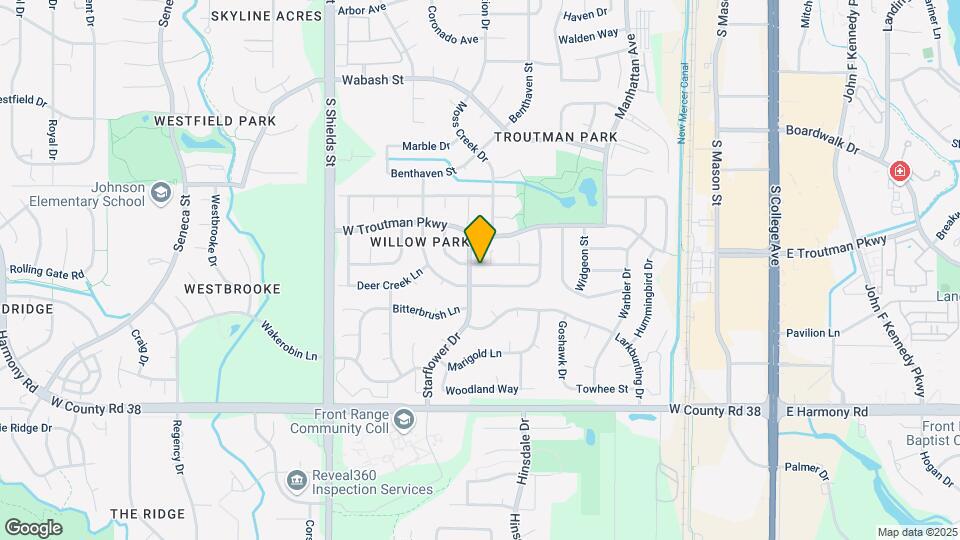 743 Bear Creek Dr Mapa y Detalles de la Ubicación