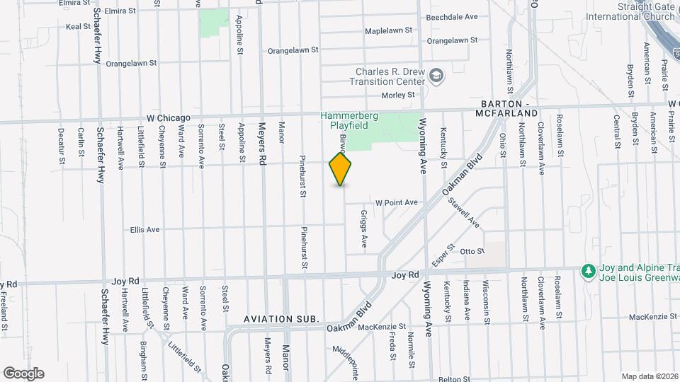 9237 Birwood St Map and Location Details