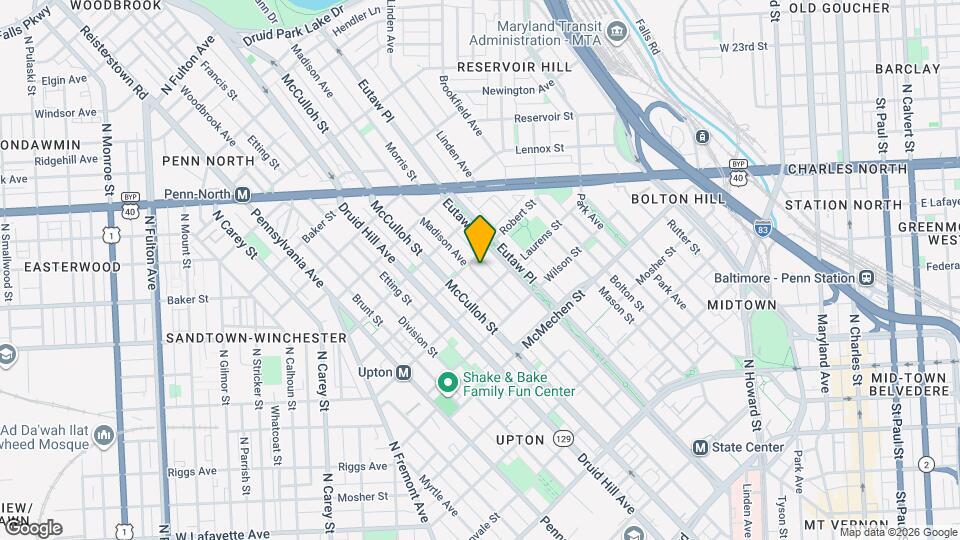 1823 Madison Ave, Unit 3 Mapa y Detalles de la Ubicación