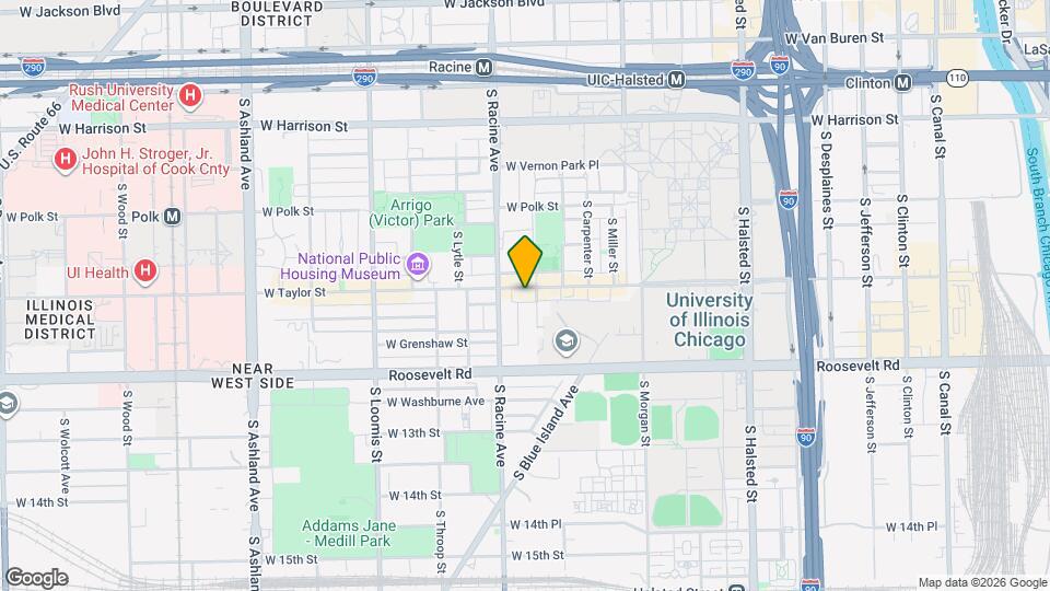 1137 W Taylor St Map and Location Details