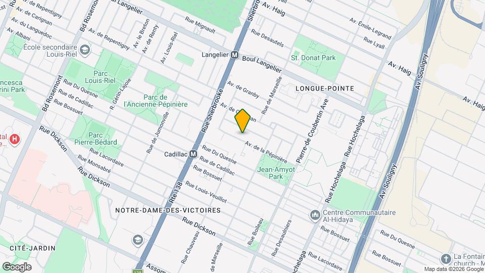 3165 De La Pépinière Av Map and Location Details