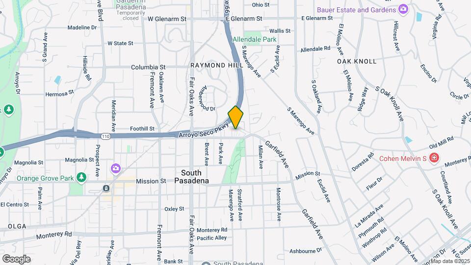 251 N El Molino Ave Map and Location Details