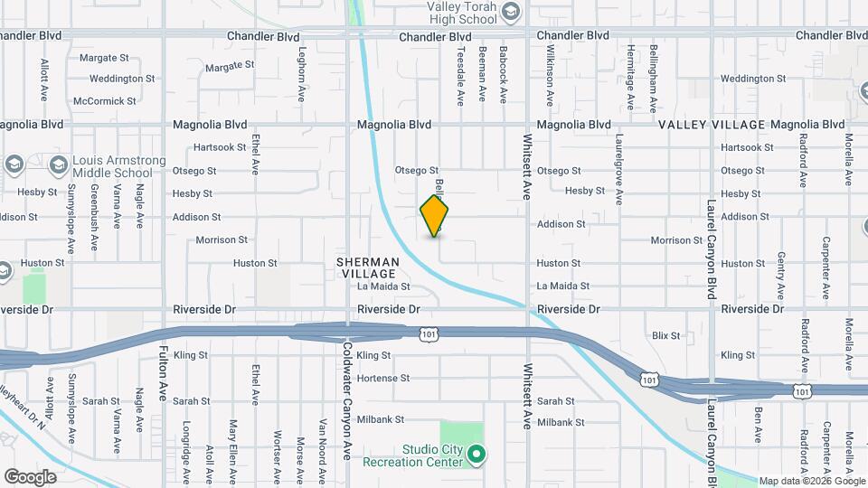 4927 Bellaire Ave Map and Location Details