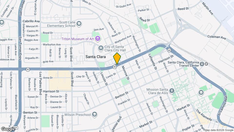 1368 El Camino Real Mapa y Detalles de la Ubicación