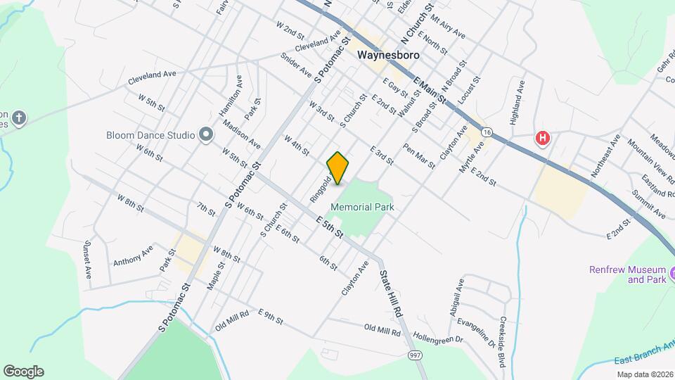 304 Walnut St Map and Location Details