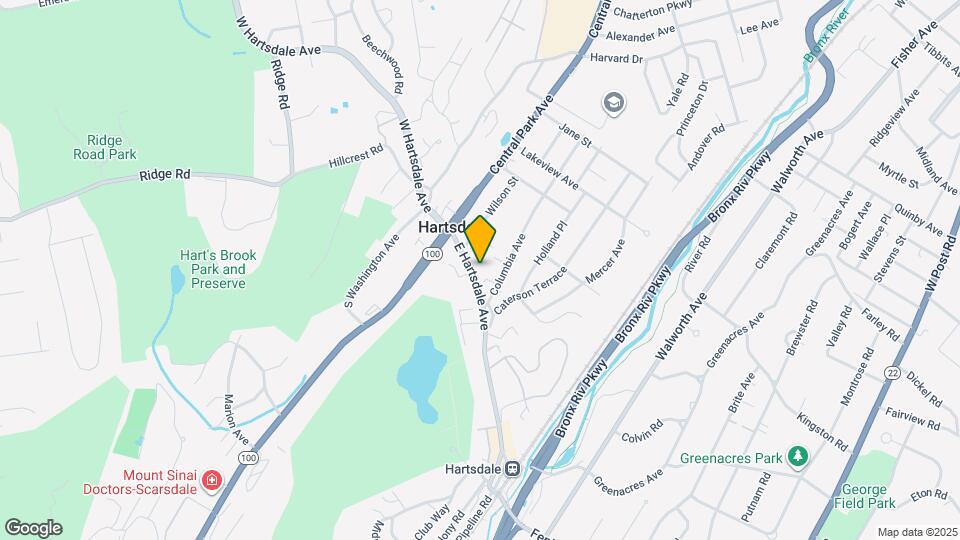 45 E Hartsdale Ave Map and Location Details