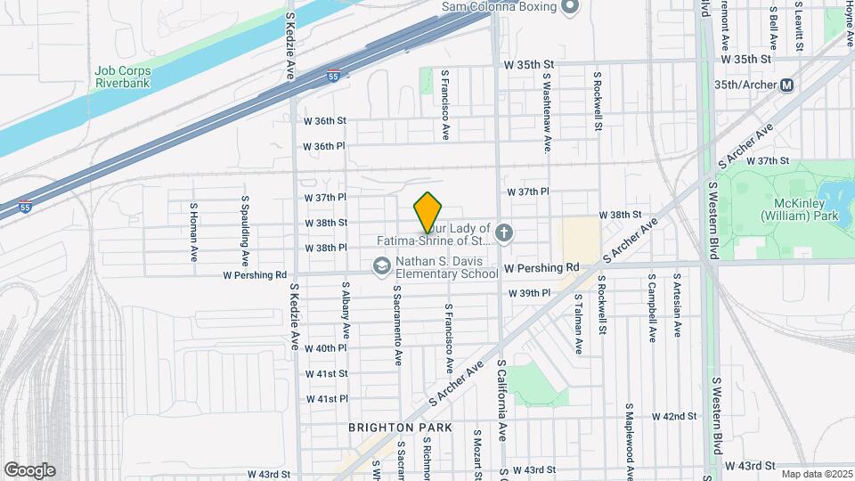 2924 W 38th Pl, Unit 2 Map and Location Details