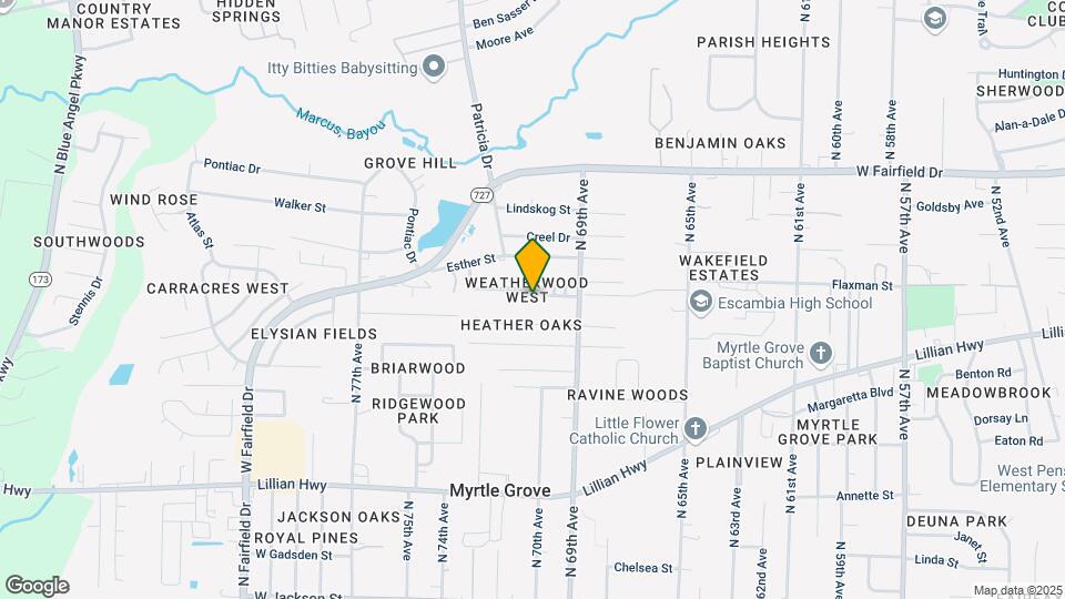 6969 Weatherwood Dr Mapa y Detalles de la Ubicación