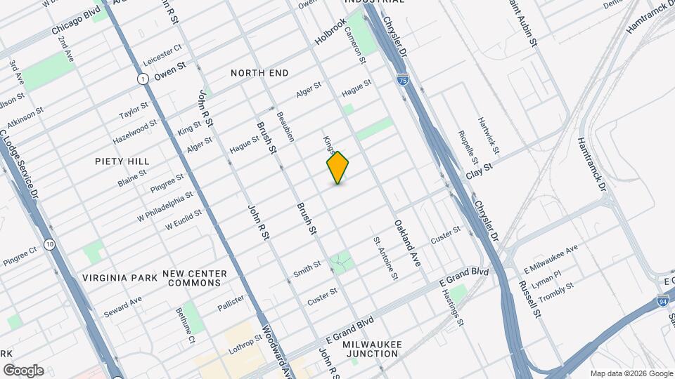 550 Mt Vernon St Map and Location Details