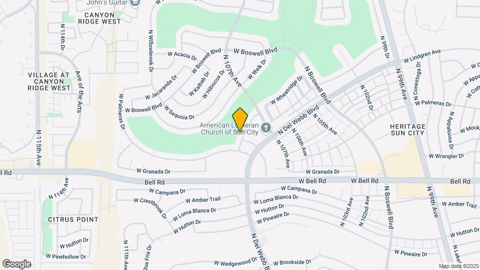 10738 W Wheatridge Dr Map and Location Details