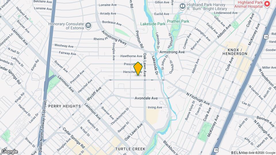 4223 Wycliff Ave Map and Location Details