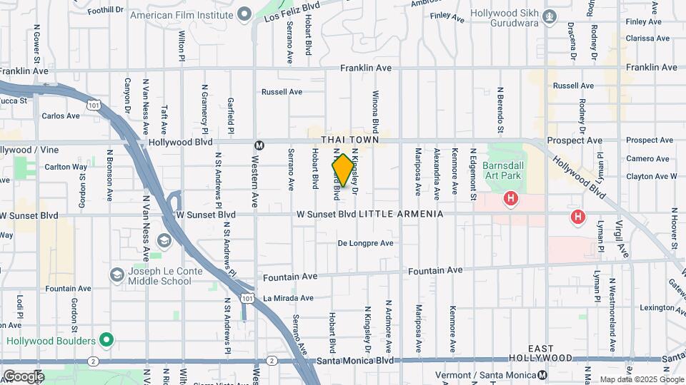 1532 N Harvard Blvd Map and Location Details