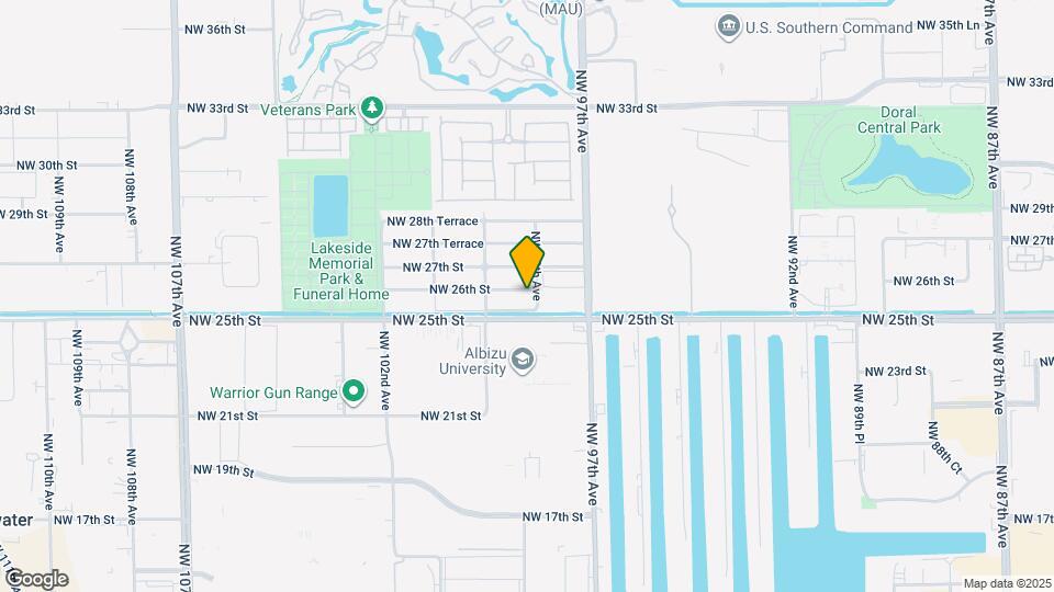 9820 NW 26th St Map and Location Details