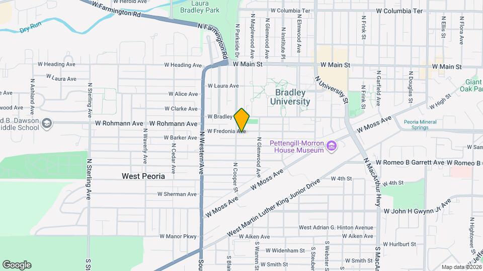 1624 W Fredonia Ave Map and Location Details