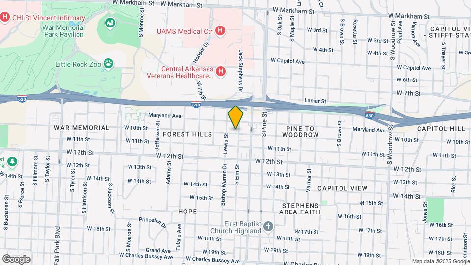 920 S Elm St Map and Location Details