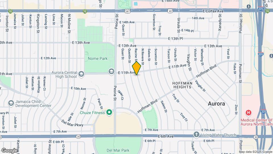 1059 Racine St Map and Location Details