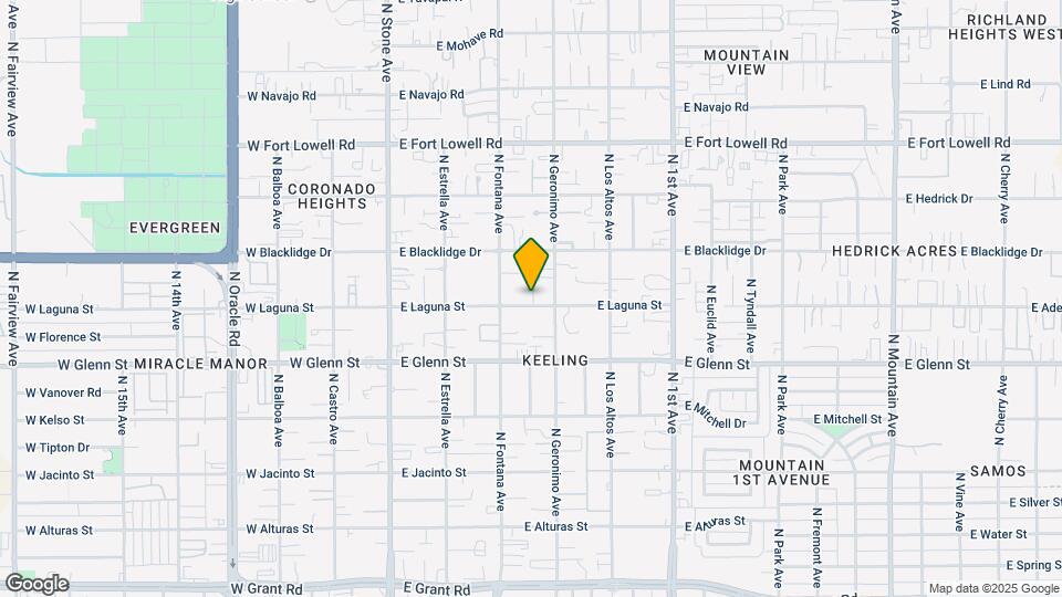 341-347 E Laguna St Mapa y Detalles de la Ubicación