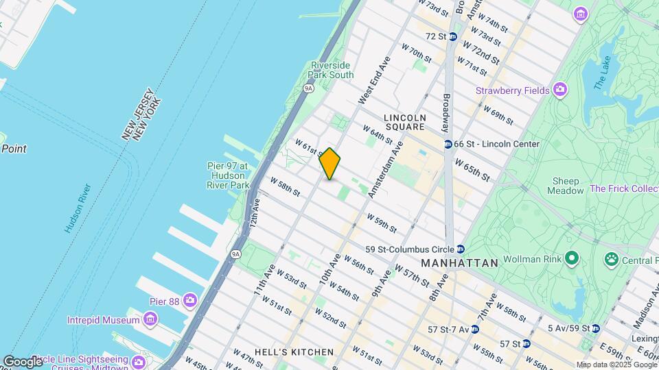 555 W 59th St Map and Location Details