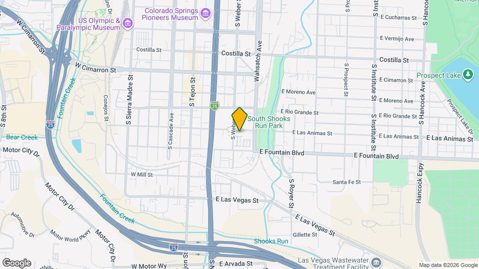 325 E Las Animas St Map and Location Details