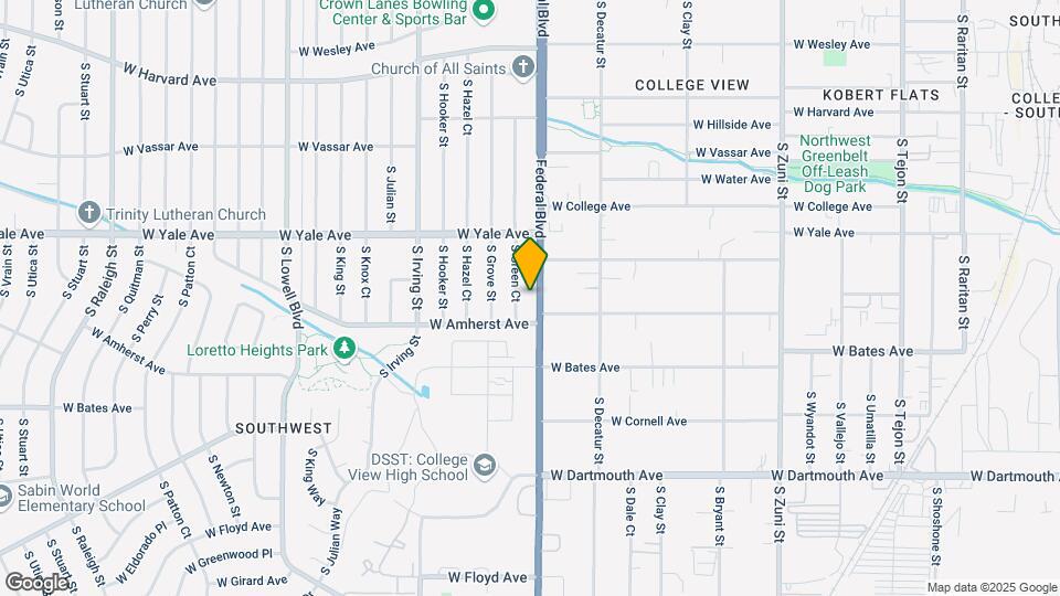 Live On South Federal Map and Location Details