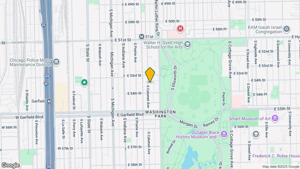 5331 S Calumet Ave, Unit 2 Map and Location Details