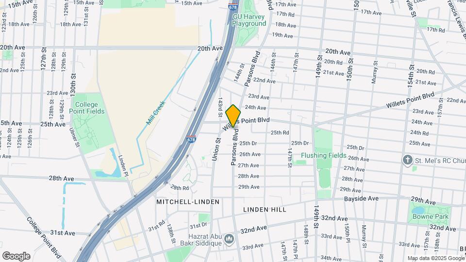 25-22 Parsons Blvd Map and Location Details